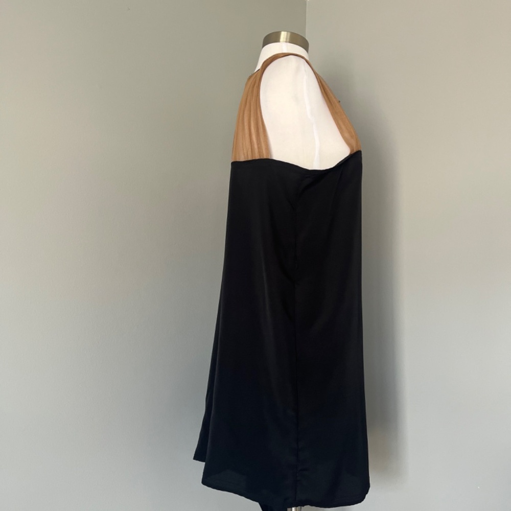 Liu Jo Black Lace detail Cocktail Boxy Flounce  Mini Flowy Dress Large - Picture 6 of 16